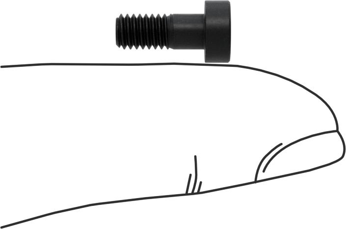 Alaşımlı Çelik Düşük Profilli Alyan Başlı Vida, Girintili Altıgen, Siyah Oksit 8.8 Çelik, M4 x 0.7mm, 10 mm Uzunluk