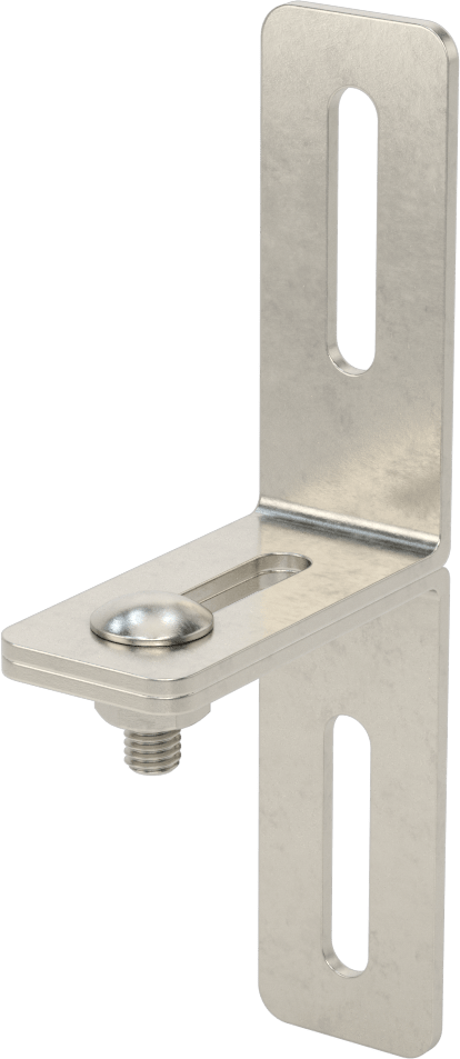 3-1/4" x 7-1/2" x 1/8" İki Parçalı L-Braket — L-Braket, Paslanmaz Çelik, 7 1⁄2"