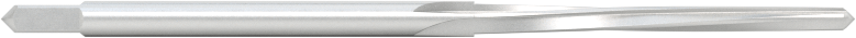 Konik Pimli Delikler için Kare Şaftlı Rayba, Spiral Yiv, 0.0666" x 0.0497" Rayba Çapı
