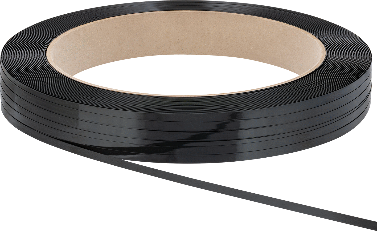 Pürüzsüz Polyester Plastik Çember, Standart Bobin, 1/2" Genişlik x 0.020" Kalınlık x 7200 Fit Uzunluk