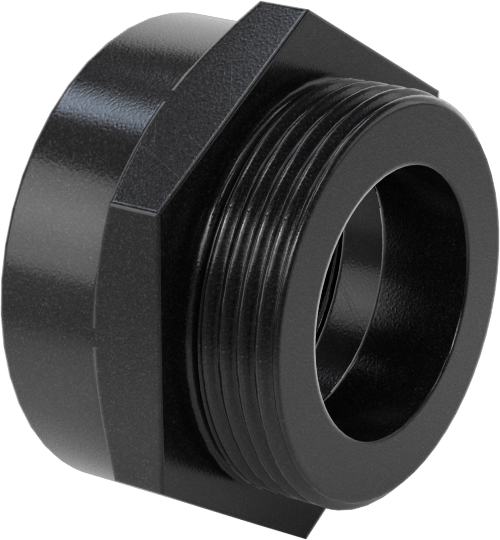 Dişli Adaptör, Naylon Plastik, M32 Dişi - PG-21 Erkek — M32, PG-21, Metric, PG, Conduit, Cord Grip, Electrical Box