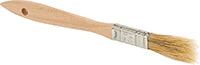 Ahşap Saplı Tek Kullanımlık Fırça, Solvent Bazlı Kaplama için. 5" Genişlik x 1.5" Uzunlukta Kıllar