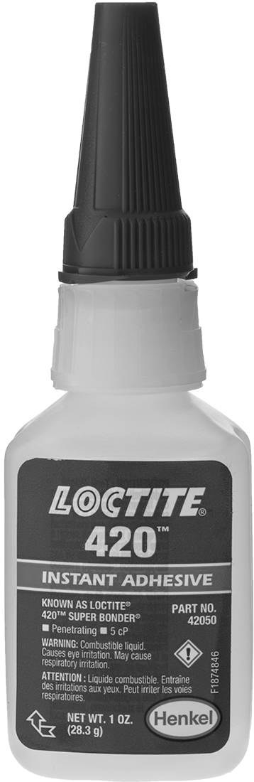 Emici Anında Yapışan Yapıştırıcı, Loctite®, 420, 1 FL. oz. Şişe