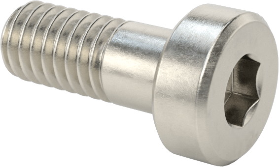 18-8 Paslanmaz Çelik Düşük Profilli Alyan Başlı Vida, Pilot Girintili Altıgen, M4 x 0.7 mm Diş, 10 mm Uzunluk