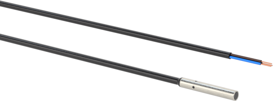 Minyatür DC Metal Nesne Yakınlık Anahtarı, Yıkama, 4 mm Çap, NPN, Normalde Açık, 6.5' Esnek Kablo Uçları ile