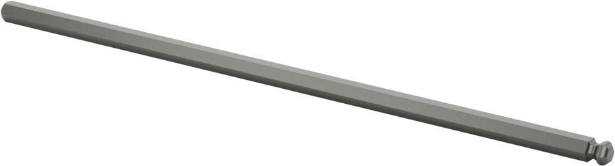 Bilyalı Uçlu Tornavida Mili, 1/8" Altıgen Ölçü, 4-1/2" Toplam Uzunluk — 1⁄8", Bilye, Mil
