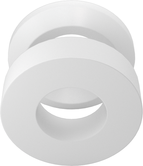 Bir adet Erkek ve Bir adet Dişi Adaptör, 1/2" İç Çap x 1" Dış Çap PTFE İstiflenebilir V-Halka Sızdırmazlık Contası — 1⁄2", 1", Bases, Bra…