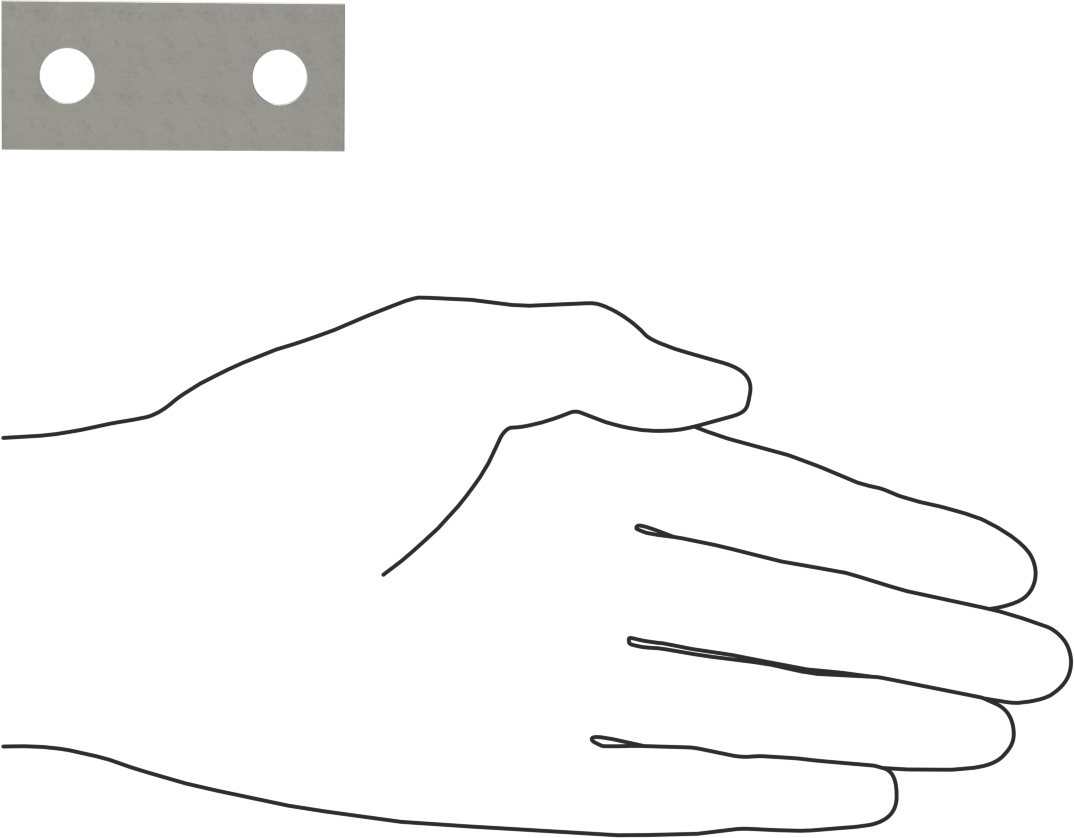304 Paslanmaz Çelik Plaka, 3/8"-16, 1-1/16" İç Çap