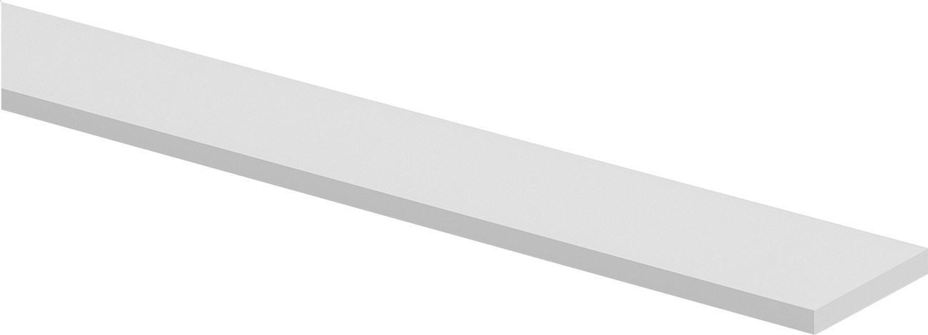 Asetal Çubuk, 1/8" Kalınlık, 1" Genişlik