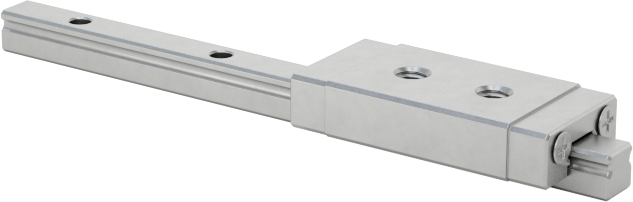Minyatür Bilyalı Rulman Taşıyıcı ve Kılavuz Ray, 2 mm Genişlik x 32 mm Uzunlukta Raylı — 6 mm, 12.4 mm, 440 Paslanmaz Çelik