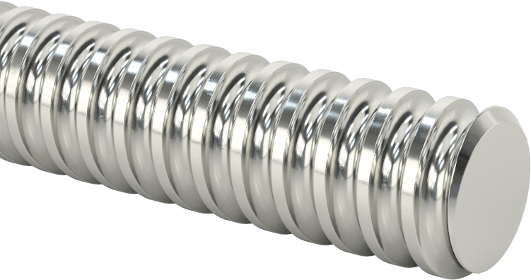 Kurşun ve Top Vida Uç Desteği, Sağ Yönlü, M14 Diş Boyutu, 1000 mm Uzunluk, 11.5 mm Çaplı Kök