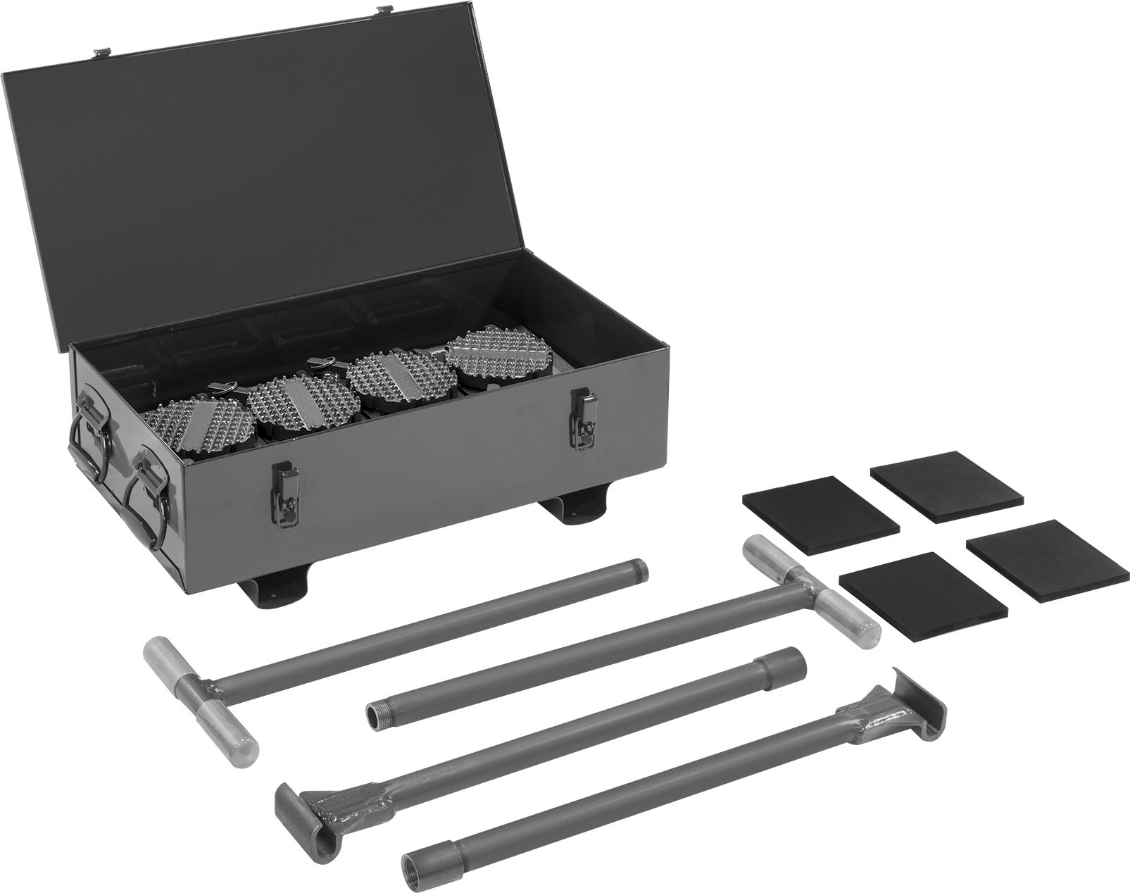 Diamond-Tread Swivel Platform with Lock