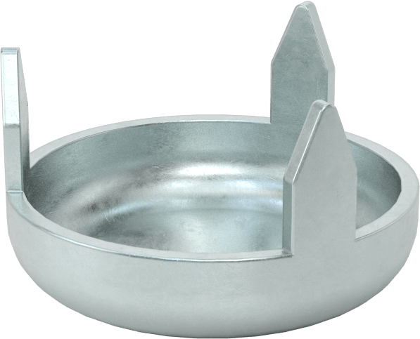 Çekiçle Takılan Koruyucu Ayaklar, 3/4" Çaplı Çinko Kaplı Çelik Tabanlı — Çekiçle Takma, 3⁄4", 3⁄16"