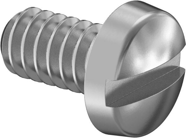 316 Paslanmaz Çelik Oluklu Vidalar, Peynir Başlığı, M1.6 x 0.35 mm Diş Boyutu, 3 mm Uzunluk