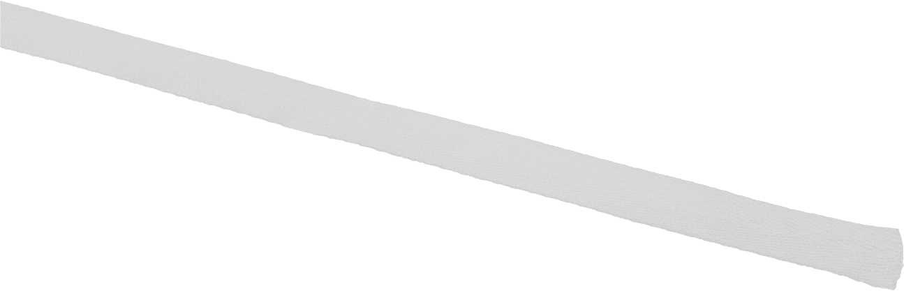 Pamuklu Kumaş Şerit, Beyaz, 1/2" Genişlik x 216 Fit Uzunluk x 0.025" Kalınlık