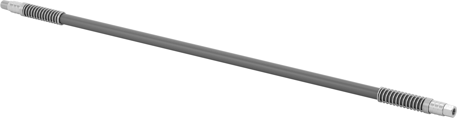 Bükülüp Sabit Kalan Hava Nozulu için 1/8 NPT Dişi Çıkışlı 30 inç Uzunlukta PVC Hortum — 1⁄4, Plastic, PVC, NPT