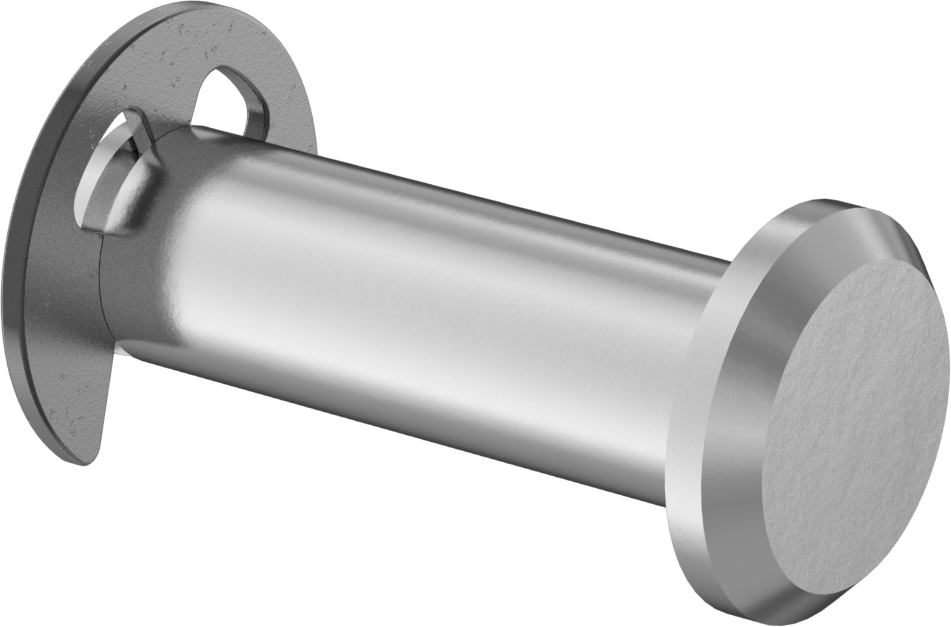Segman Yivli Çatal Pim, Çinko Kaplı Çelik, 6 mm Çap, 18 mm Kullanılabilir Uzunluk