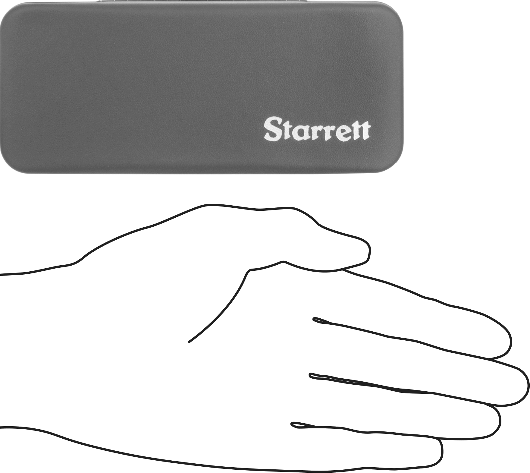 Starrett Mikrometre Çantası, 0" ila 7/8" ve 0" ila 1" Ölçüm Aralıkları için