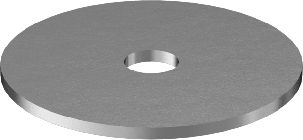 316 Paslanmaz Çelik ASME Pul, 0 Numaralı Vida Boyutu için, Dar ASME Tanımı — 0.125", 316 Stainless Steel, Stainless Steel, Düz