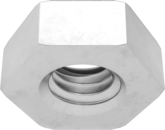 Metrik Paslanmaz Çelik Altıgen Sızdırmazlık Somunu, M3 x 0.5 mm Dişli