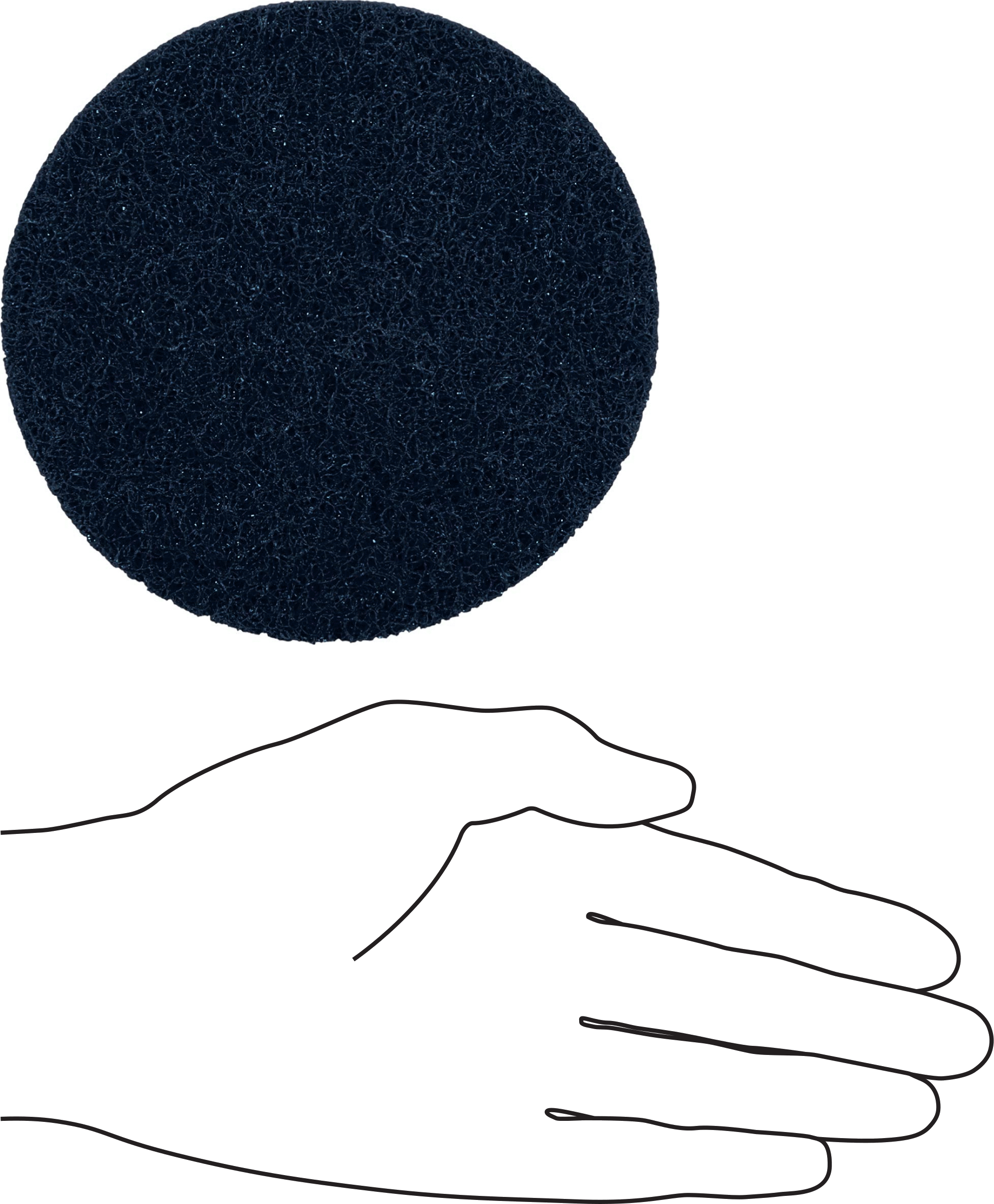 Naylon Örgü Yastıklı Cırt Cırtlı Zımpara Diski, Hızlı Kesim, Çok İnce, 5" Çap