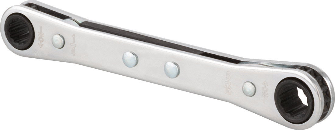 Cırcırlı Kutu Anahtarı, 2 Başlık ve 12 Noktalı Açıklıklı, 1/4" x 5/16" Boyut