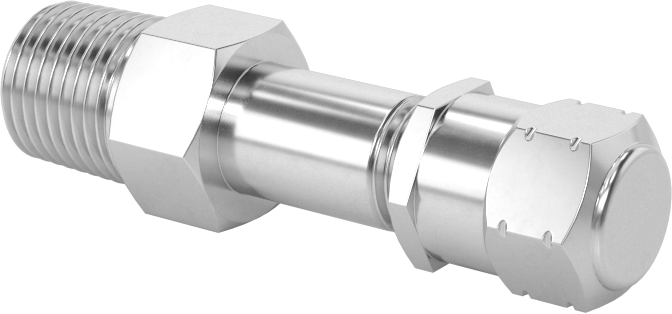 Hava Doldurma Vanası, Nikel Kaplı Pirinç, NPT x 11/16" Uzunluğunda Schrader, 4000 PSI