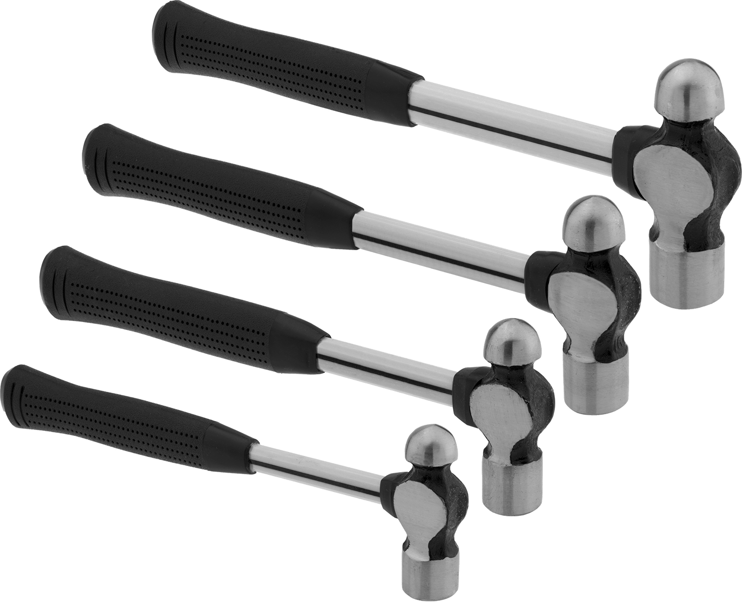 4 Parça Top Başlı Çekiç Seti — Fiberglas, Dokulu, 4