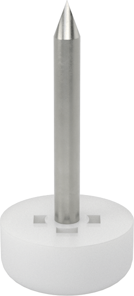 Çekiçle Takılan Koruyucu Ayaklar, 3/8" Çapında Plastik Tabanlı — Çekiçle Takma, 3⁄8", 5⁄32"