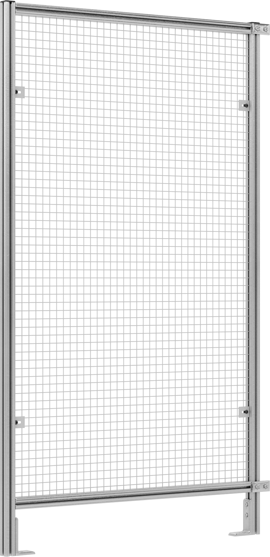 6 Fit Toplam Yükseklik x 3'6" Genişlik, T-Yuvalı Çerçeveleme Makinesi Koruyucusu için Tel Örgü Panel — Panel, Tel Örgü, Çelik