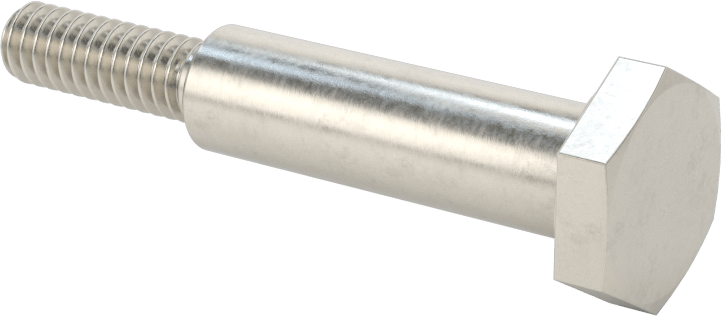 Paslanmaz Çelik Altıköşe Başlı Omuzlu Vida, 3/8" Omuz Çapı, 1-5/16" Omuz Uzunluğu, 1/4"-20 Diş