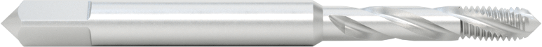 Kaplamasız Yüksek Hızlı Çelik Talaş Temizleme Kılavuzu, Kör Delikler için, M3 x 0.5 mm Diş Boyutu, 15/64" Diş Uzunluğu