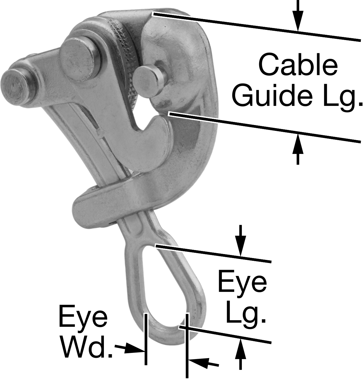 Tel ve Kablo Çekme Kelepçesi, 1/2" ila 1" Çaplı Kablo için