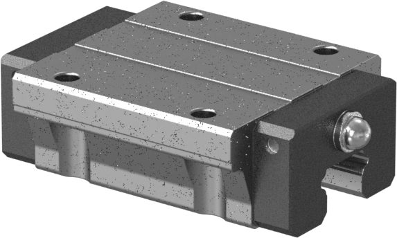 Rulmanlı Taşıyıcı, Flanşlı, 15 mm Genişlikli Ray için, 3150 lbs. Kapasite, 24 mm Yükseklik