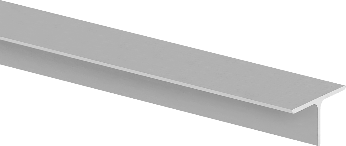 Yüksek Mukavemetli 2024 Alüminyum T-Çubuk, 1/16" Duvar Kalınlığı, 3/4" Yükseklik x 1-1/2" Genişlik