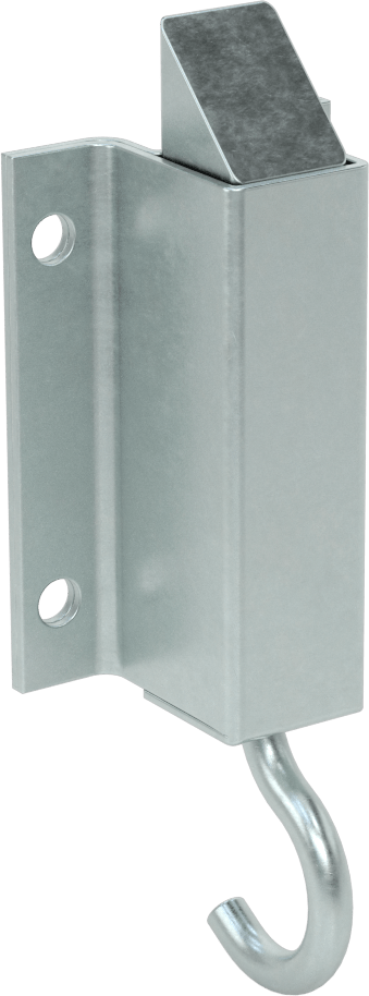Yaylı Kayar Cıvata Mandalı, Kanca Çekmeli, Ofset Cıvatalı, 3/4" Çıkıntı