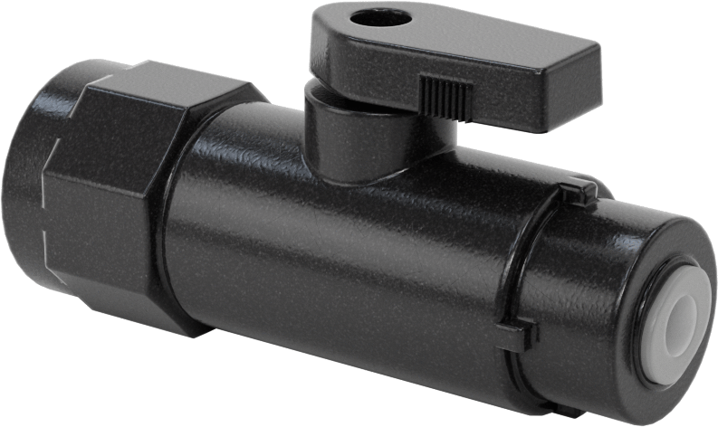 Kimyasallar için Açma/Kapama Vanası, Naylon, Adaptör, 1/4" Bas-Bağlan x 1/2 NPT Dişi