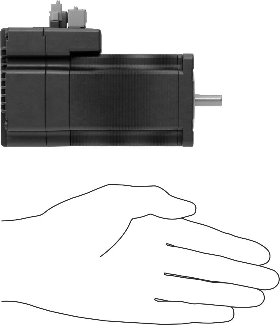 Step Motor, Entegre Hareket Kontrollü, NEMA 24, 340 in.-oz. Maksimum