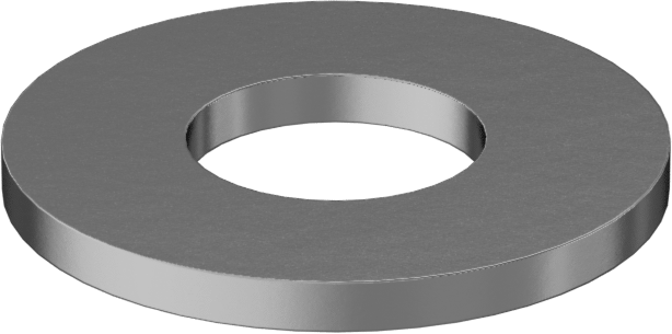 Pirinç Pul, Büyük Boy, 1/4" Vida Boyutu için, 0.625" Dış Çap, 0.03"-0.05" Kalınlık