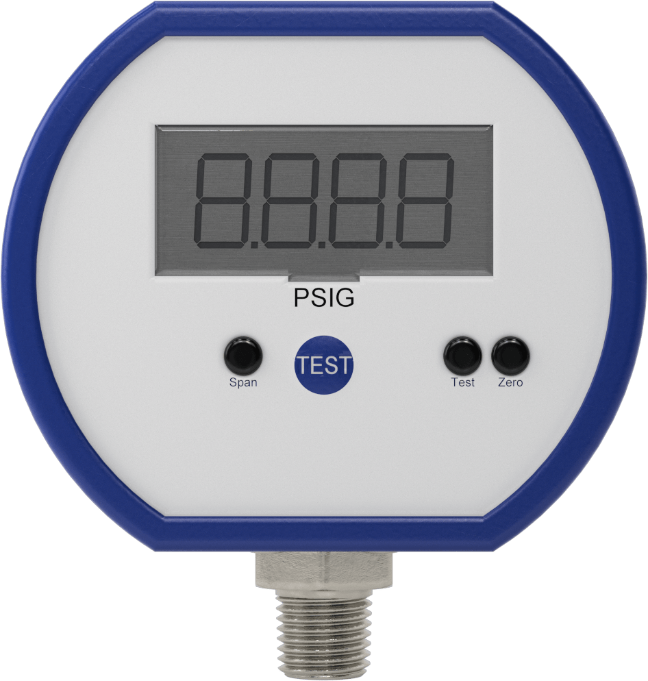 Yüksek Hassasiyetli Dijital Basınç Test Göstergesi, DC Güç Kaynağı, 1/4 NPT Erkek Alt Bağlantı, 0-300 PSI