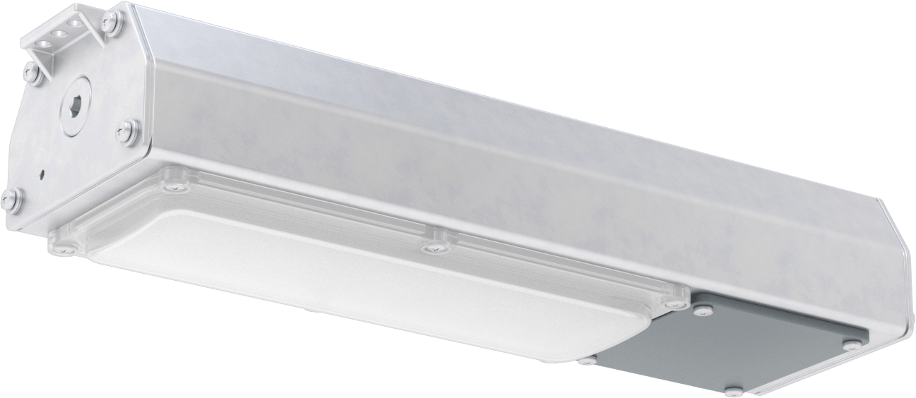 Tehlikeli Ortam Tavan Işığı, 32-1/4" Uzunluk x 4-7/8" Genişlik x 3-3/4" Toplam Yükseklik