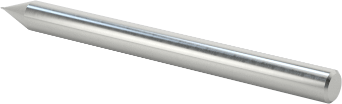 Minyatür Kaplamasız Karbür Kare Uçlu Freze, 2 Yivli, 0.2 mm Freze Çapı
