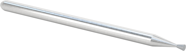 Metalsiz Malzemeler için Minyatür Uzun Ömürlü Taşlama Ucu, 0.047" Çap x 0.059" Uzunluk Ters Konik Başlık