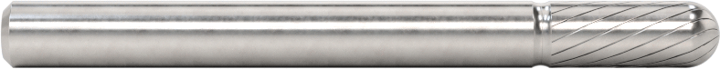 3/16" Çaplı Şaftlı Karbür Freze Ucu, Yuvarlak Silindir, Ticaret No. SC-81, Tek Kesimli Diş