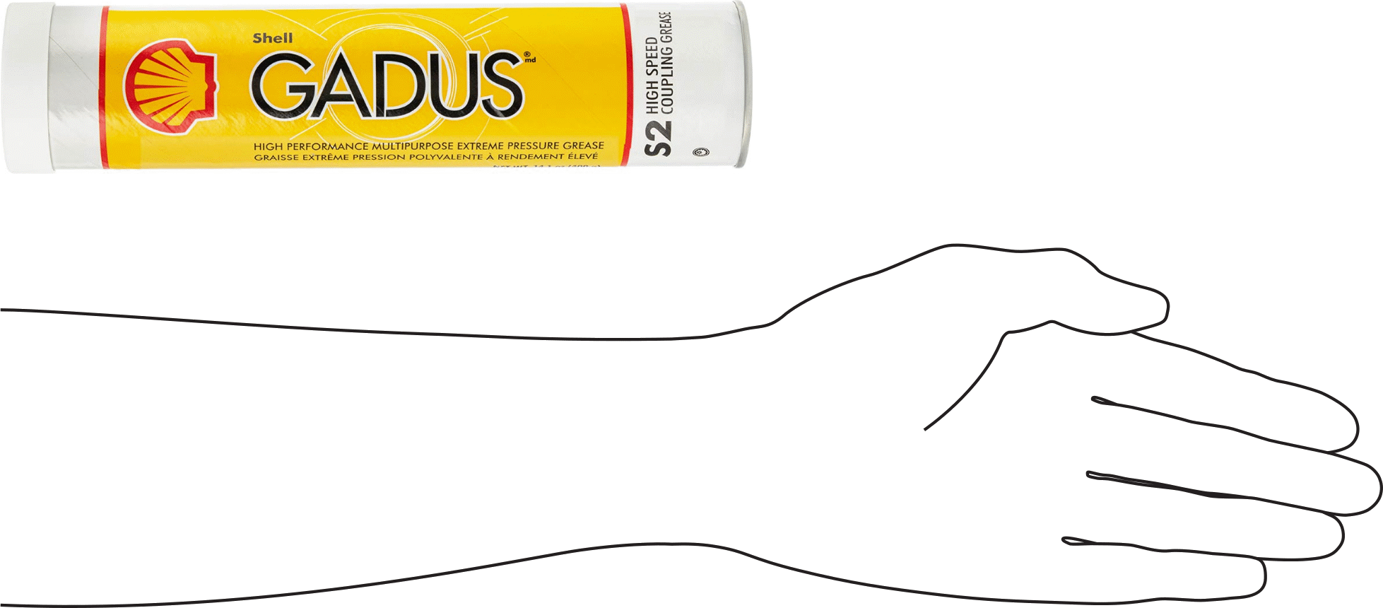Shell Gadus S2 Yüksek Hızlı Kaplin Gresi, 14 FL. oz.