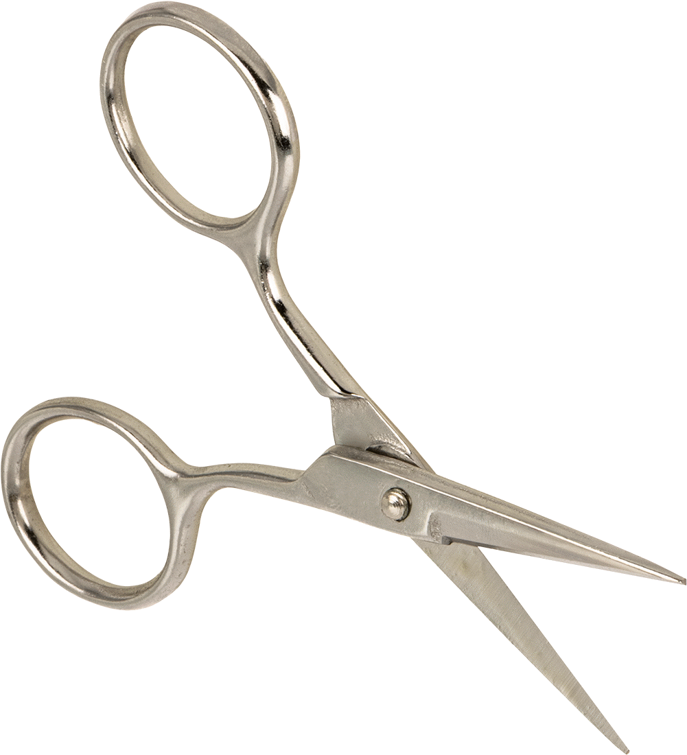 İnce Uçlu Makas, Kompakt, 4-1/2" Toplam Uzunluk, 1-1/2" Kesim Uzunluğu — İnce Uç, 1 1⁄2", Çelik