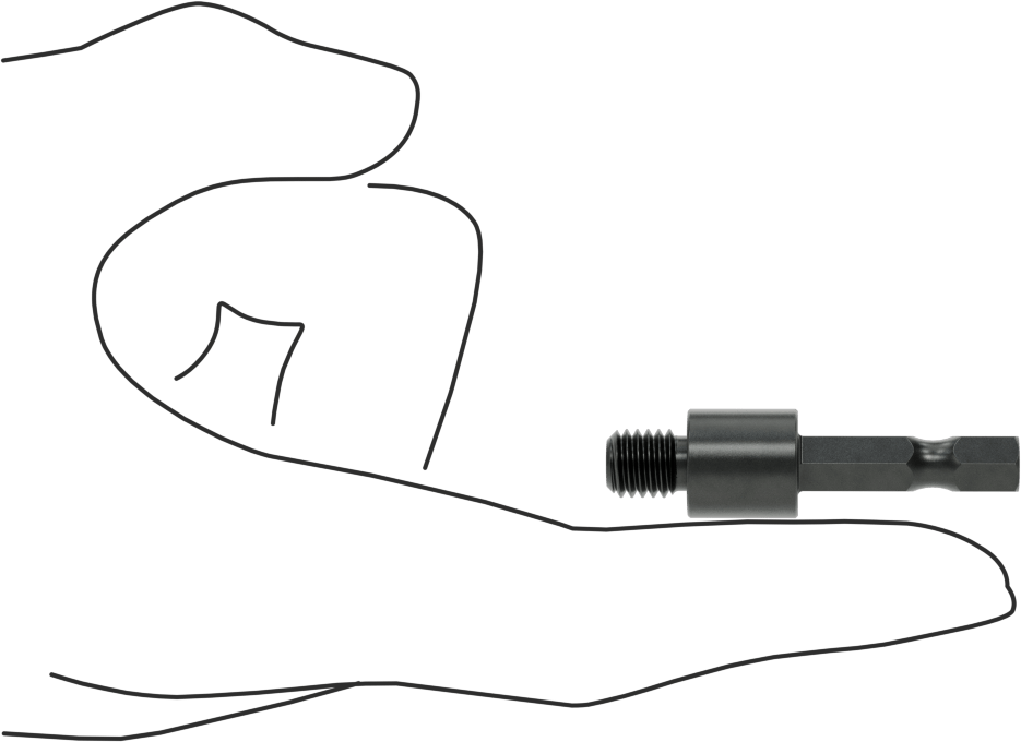 Montaj Ucu, M8 x 1.25 mm Dişli Ekler için