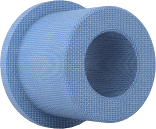 Kuru Çalışan PTFE Flanşlı Manşon Rulman, Polyester Kumaş Takviyeli