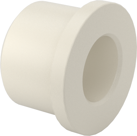 Kuru Çalışan Naylon Burçlu Yatak, 3/16" Mil Çapı için, 1/4" Uzunluk, 3/8" Flanş Dış Çapı
