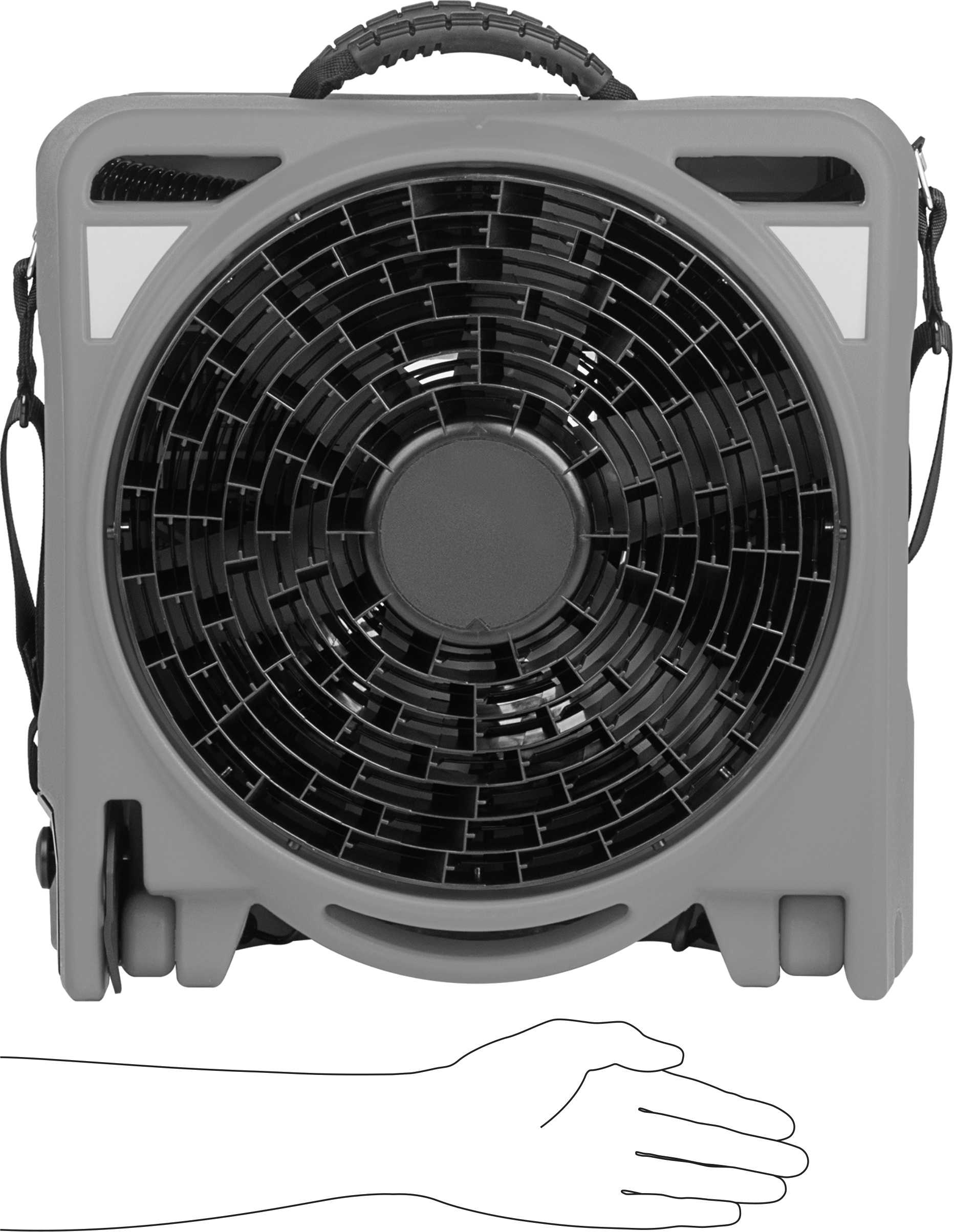 Duman Giderme Üfleyici, Pil ve 120V AC Şarj Cihazlı, Taşınabilir